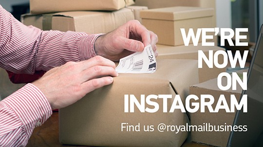 We're now on Instagram. Follow us @royalmailbusiness